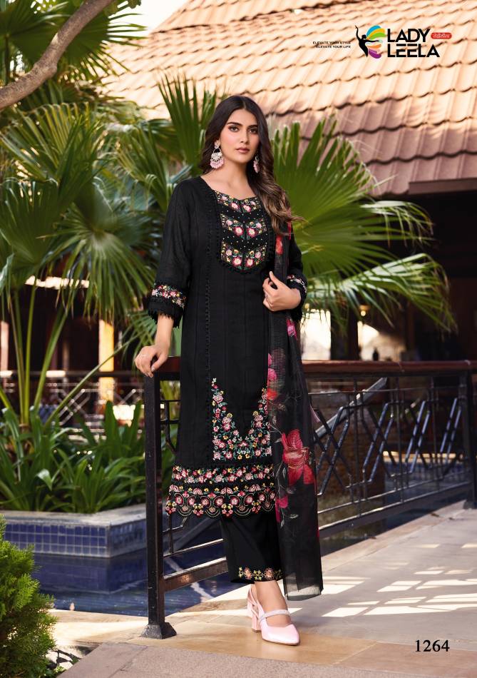 Summer Trends By Lady Leela Pure Cotton Embroidery Kurti With Bottom Dupatta Wholesale Price In Surat